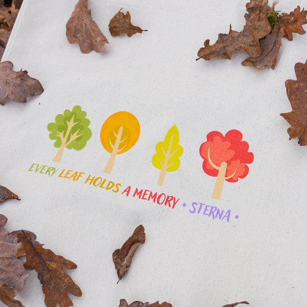 Every Leaf Holds a Memory Travel Tote Bag - Oat