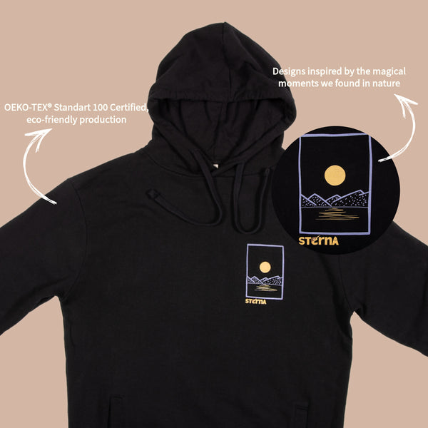 Full Moon Hoodie - Black