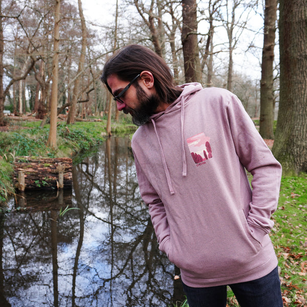 Winter Sunset Hoodie - Sunset Pink