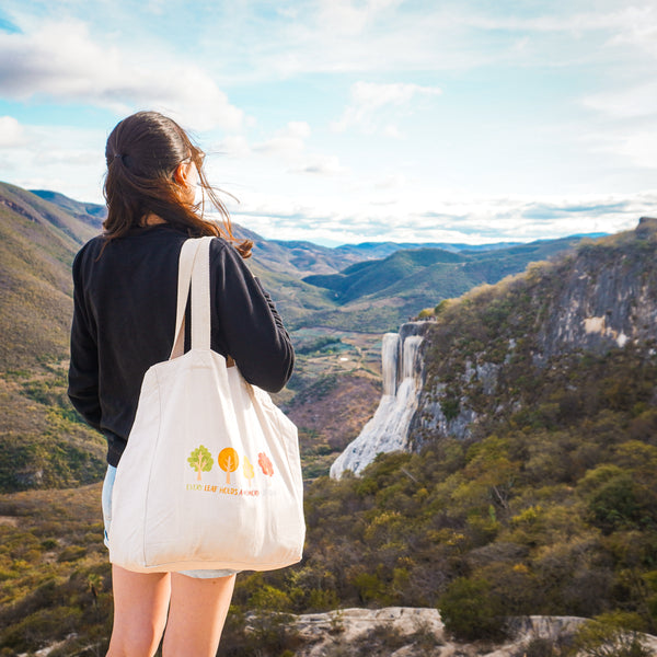 Every Leaf Holds a Memory Travel Tote Bag - Oat