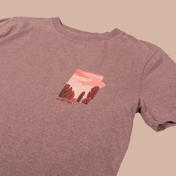 Winter Sunset T-Shirt - Sunset Pink